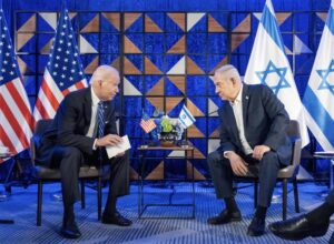 美國總統拜登（joe Biden）、以色列總理納坦雅胡（benjamin Netanyahu）