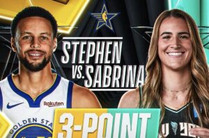 NBA官方週二（1月30日）正式宣布，金州勇士超級球星柯瑞（Stephen Curry）將與WNBA神射手優涅思庫（Sabrina Ionescu）在明星賽上演三分球大賽。