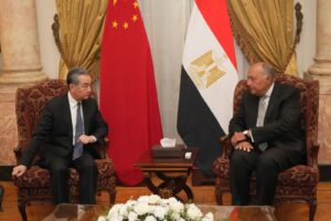 中國外長王毅與埃及外交部長蘇克里（Sameh Shoukry）／蘇克里推特2