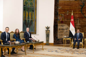 美國國務卿布林肯（Antony Blinken）、埃及總統塞西（Abdel Fattah al-Sisi）
