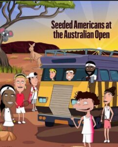 美國網球協會（USTA）澳網加油海報被嫌棄／網路圖