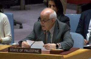 巴勒斯坦駐聯合國大使曼蘇爾（Riyad Mansour）