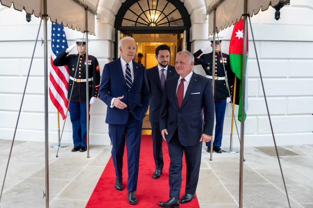 拜登與約旦國王阿布杜拉二世（King Abdullah II）／拜登推特