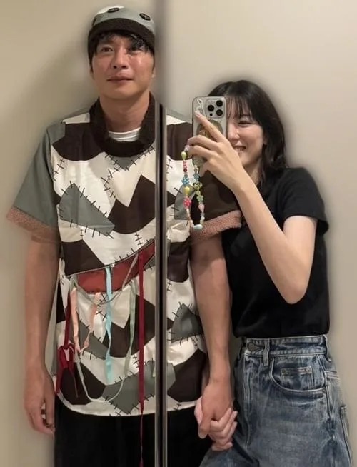 Japanese actress Mei Nagano and actor Kei Tanaka