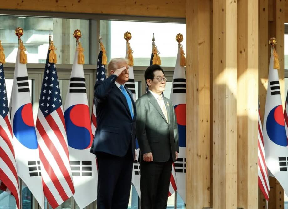 美國總統川普（Donald Trump）、南韓總統李在明