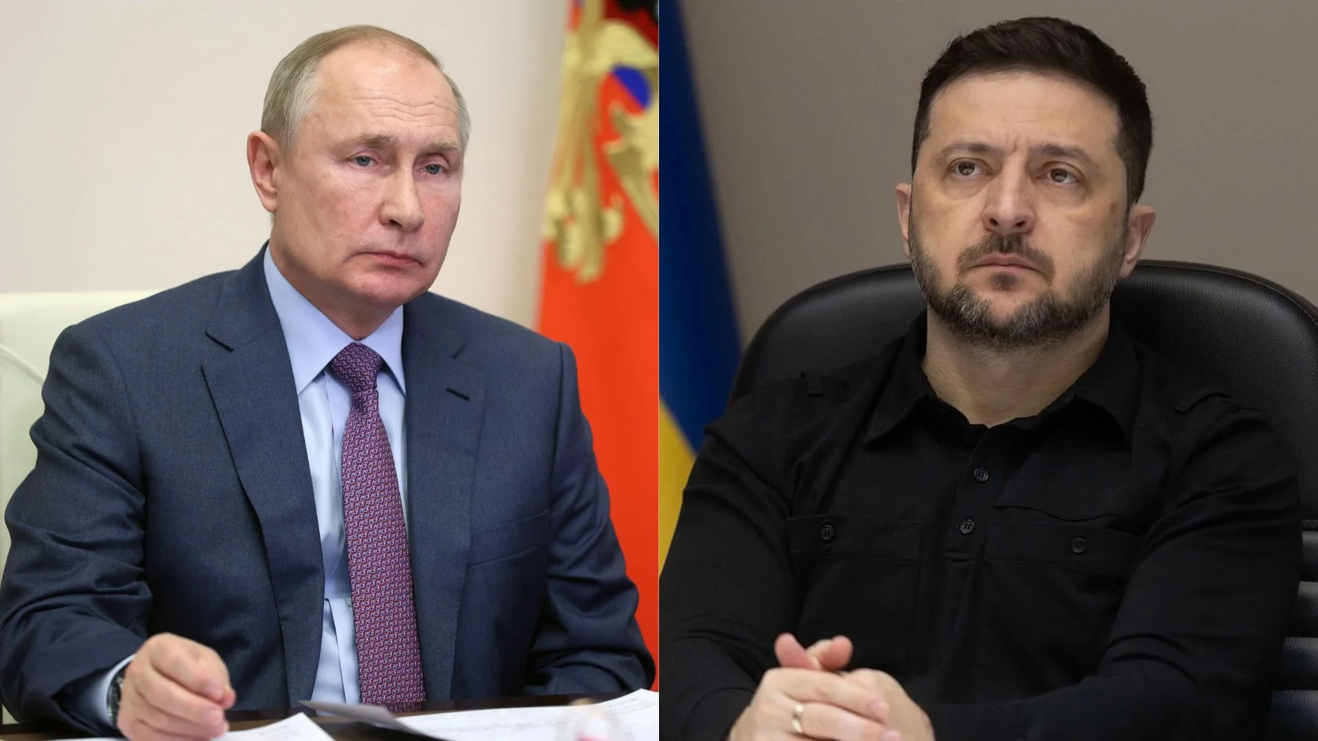 烏克蘭總統澤倫斯基(Volodymyr Zelenskyy)、俄羅斯總統普京(Vladimir Putin)