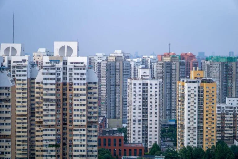 中國北京、住宅、住宅區