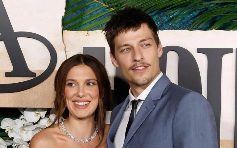 英國女星米莉芭比布朗（Millie Bobby Brown）、丈夫傑克邦喬飛（Jake Bongiovi）